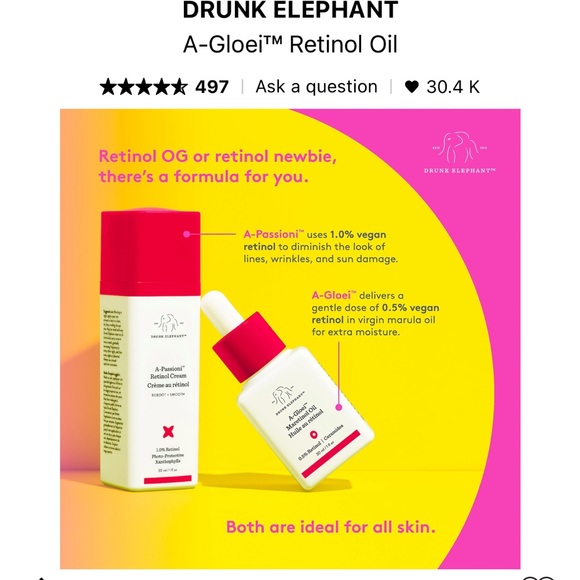 Drunk Elephant A-Gloei Maretinol oil - Picture 8 of 9